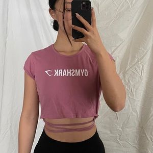 Pink gymshark T-shirt